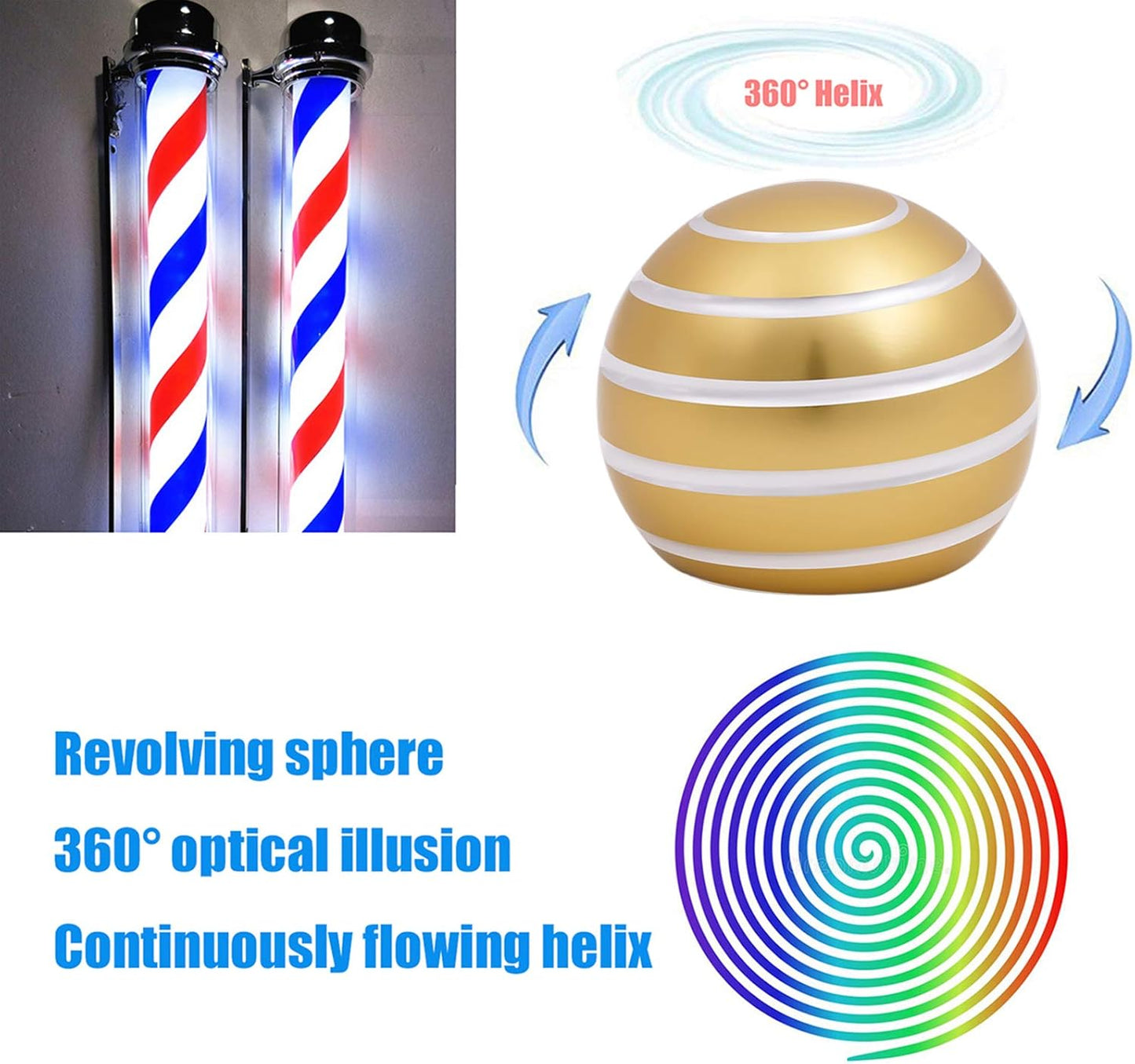Desk-Fidget-Kinetic-Toys Cool-Gadgets: Cool-Stuff Thing Game Toy for Adult Teen Children Kid, Optical-Illusion Stress Relief Gifts for Man Women Home Office School Christmas Spinning up 180 Seconds