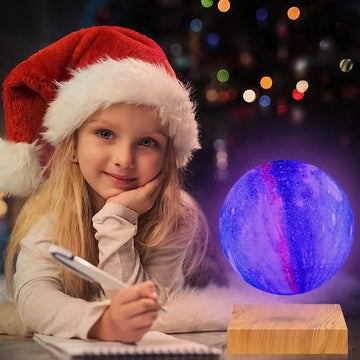 Levitating Moon Lamp,16 Colors Galaxy Moon Lamp 5.9 Inch 3D LED with Remote Control for Home Office Decor,Unique Birthday Christmas Gifts